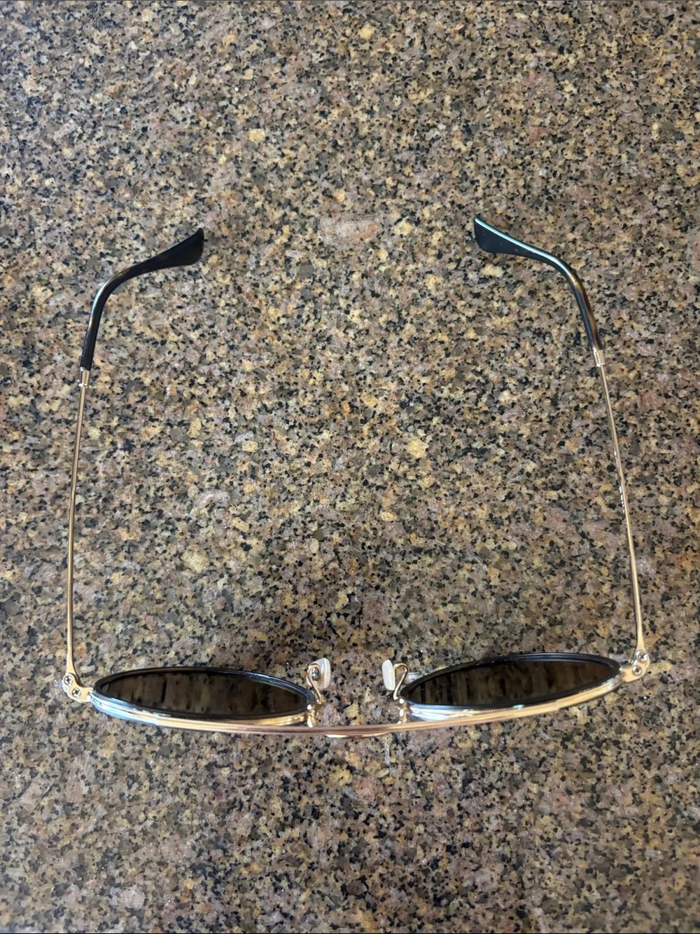 Ray-Ban light gold frame Sunglasses with Dark Lenses